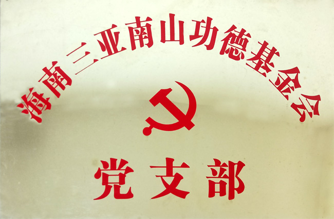 2011年7月1日中共海南三亞南山功德基金會黨支部成立