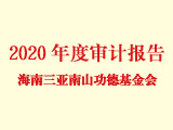 海南三亞南山功德基金會2020年度財務工作報告