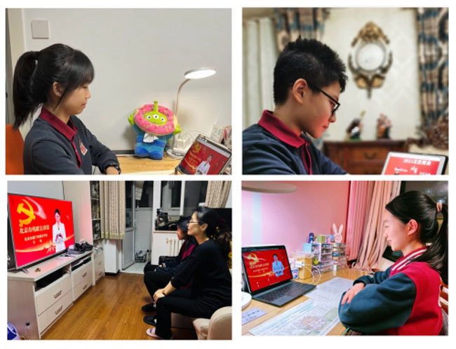 北京市殘聯宣講團線上宣講，與師生分享勵志故事
